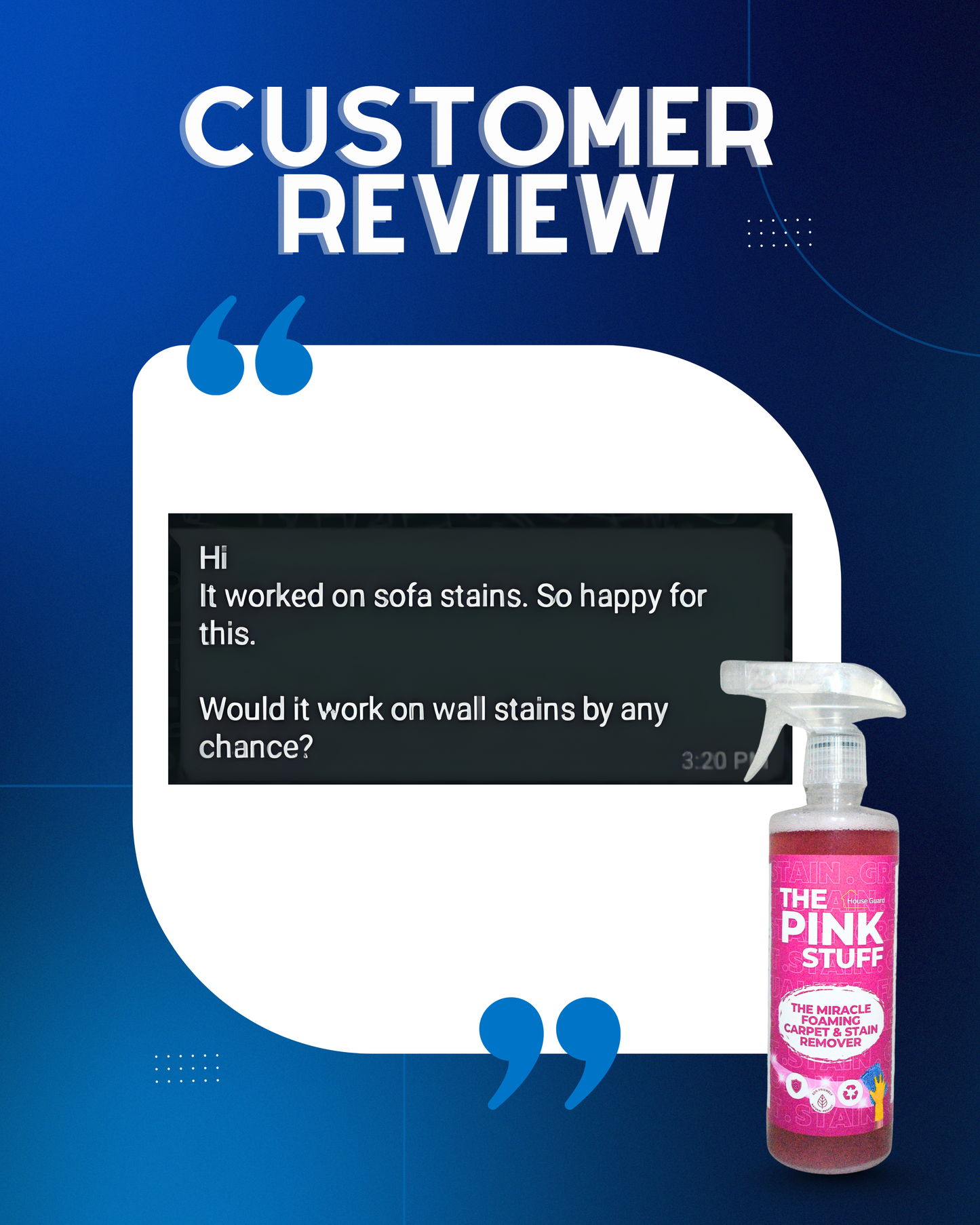 Sofa & Carpet Stain Remover - The Pink Stuff 500ml