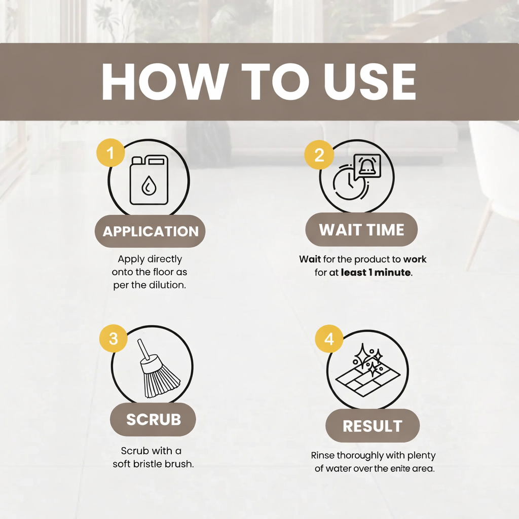 HOUSEGUARD Tile Descaler – Heavy-Duty Floor Cleaner