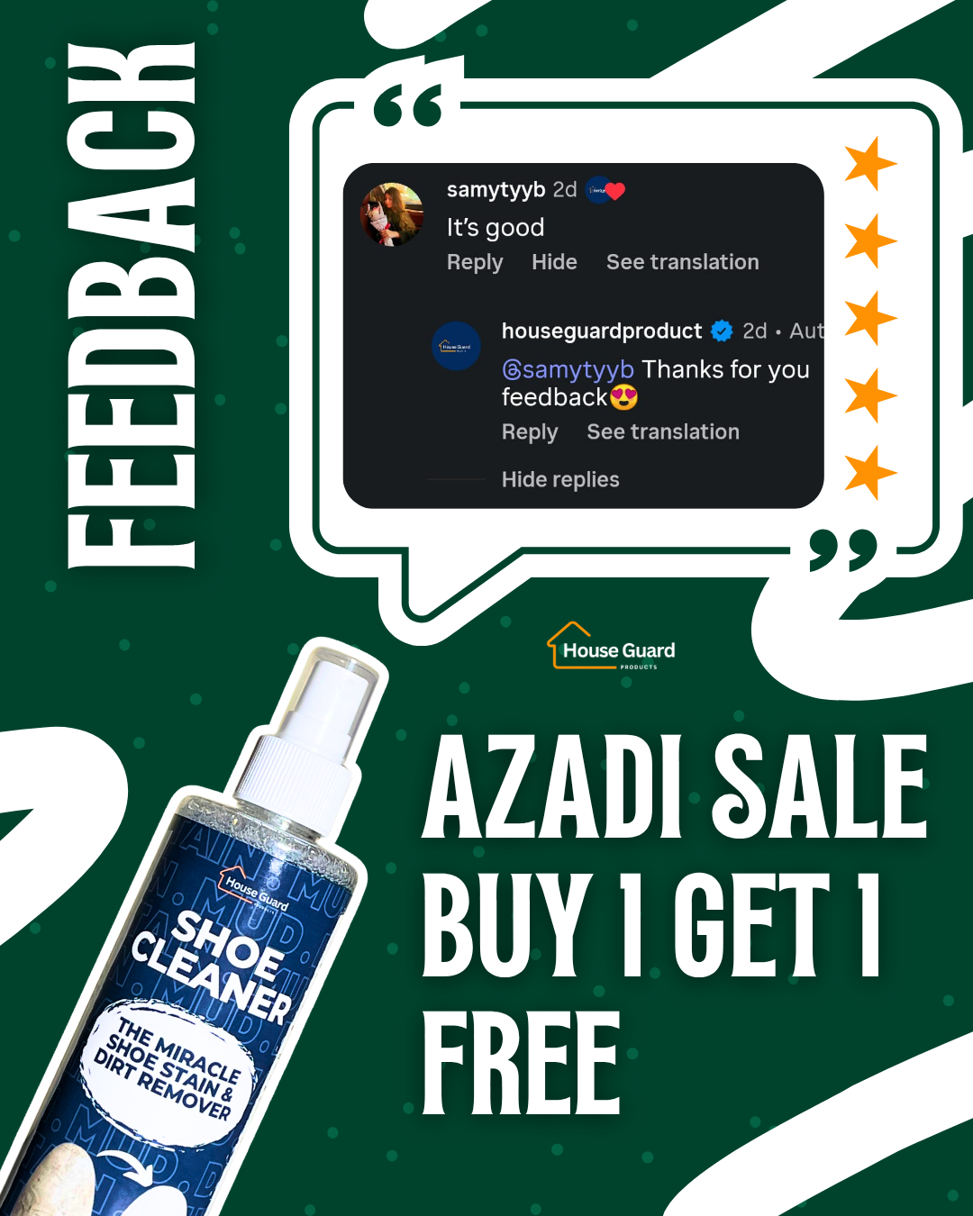 QUICK SHOE CLEANER - AZADI SALE