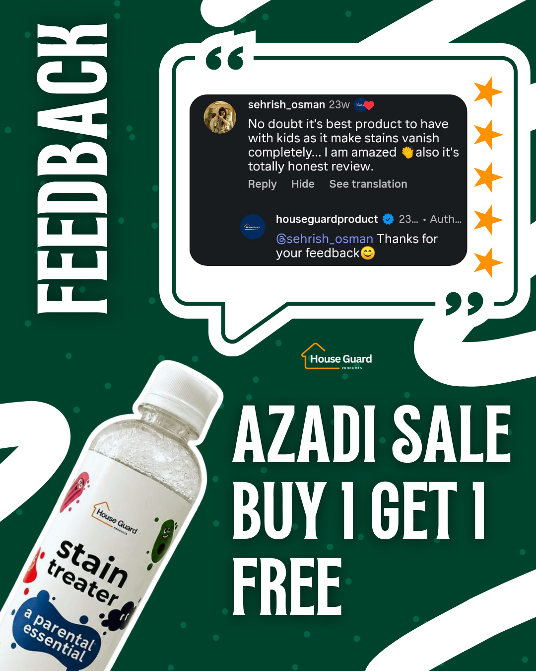 Stain Treater Spray - AZADI SALE