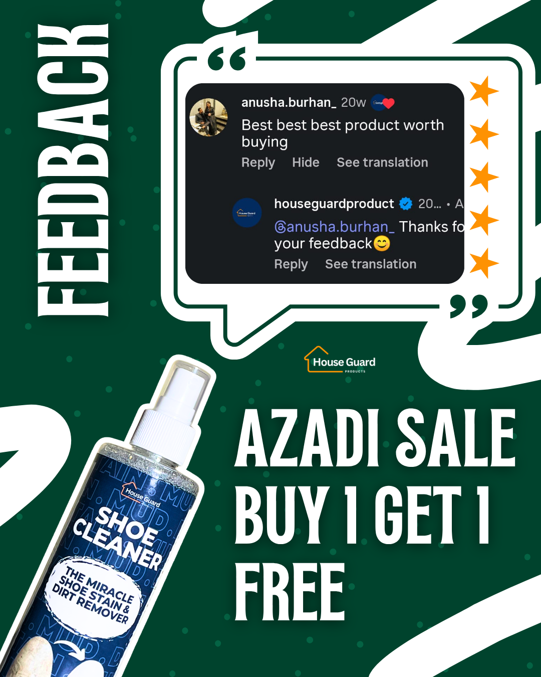 QUICK SHOE CLEANER - AZADI SALE