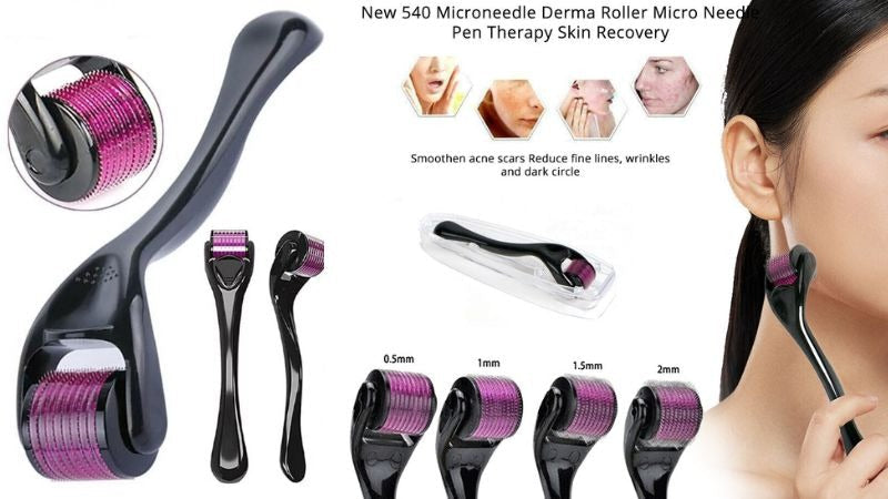 Derma Roller Titanium Micro Needle Drs 540 Pins