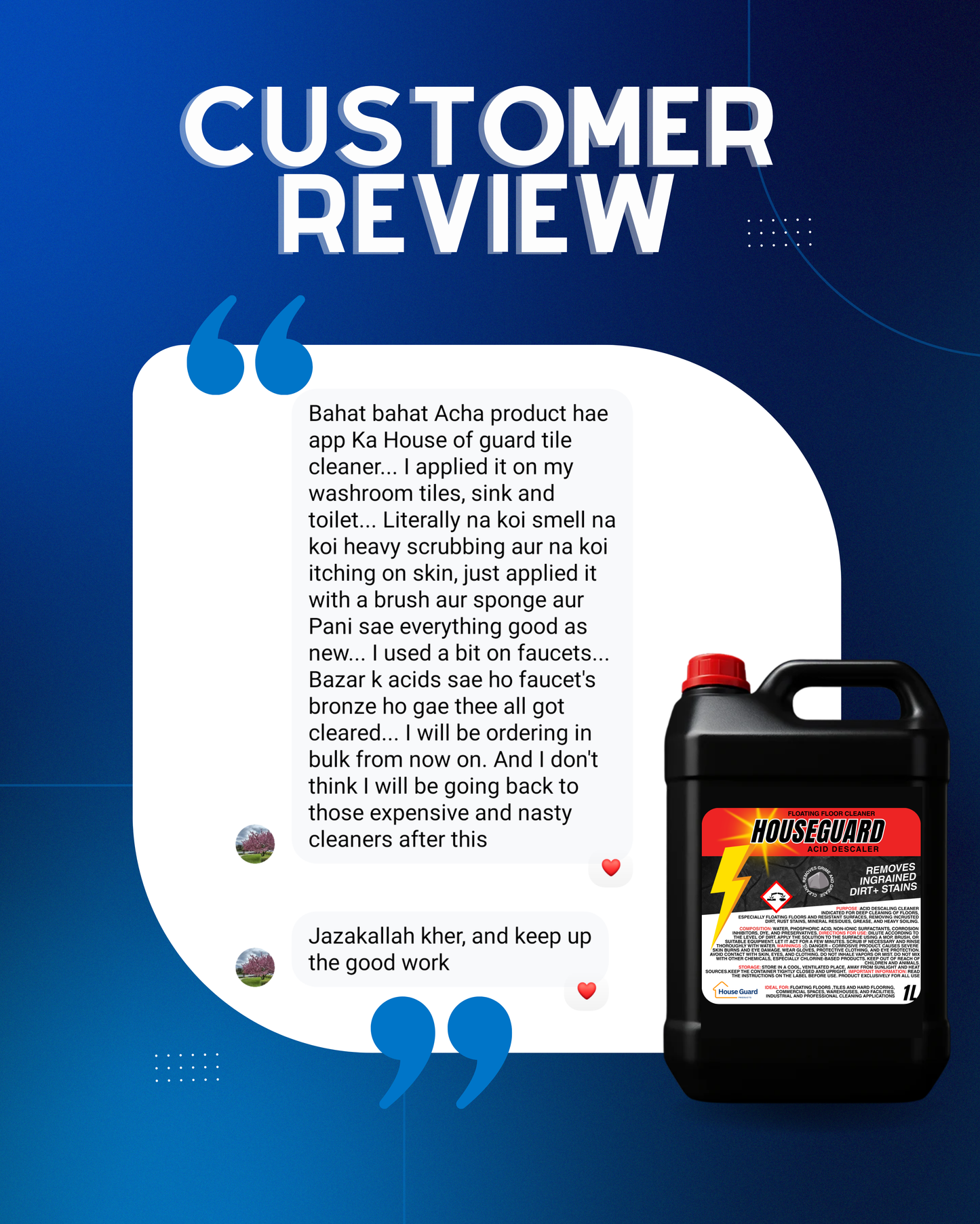 HOUSEGUARD Tile Descaler – Heavy-Duty Floor Cleaner
