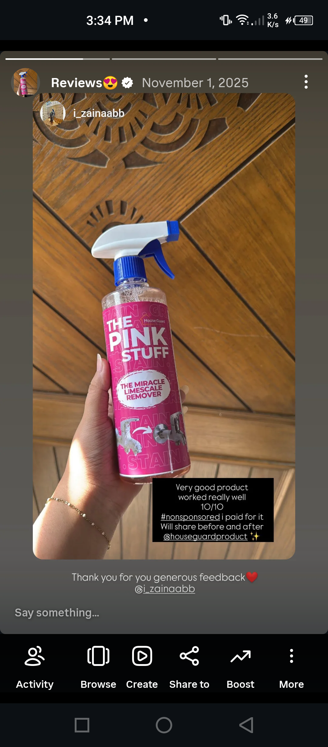 Limescale and Metal Stain Remover - The Pink Stuff 500 ml