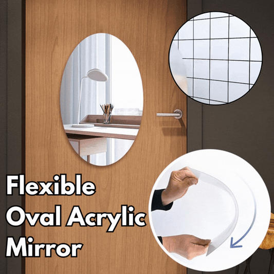 Self Adhesive Flexible Oval Acrylic Mirror