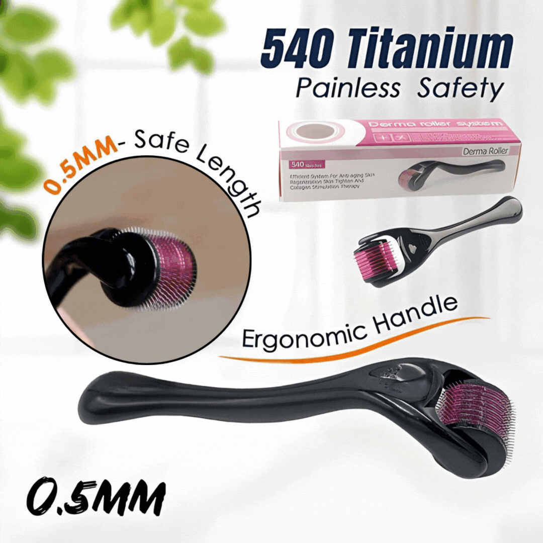 Derma Roller Titanium Micro Needle Drs 540 Pins